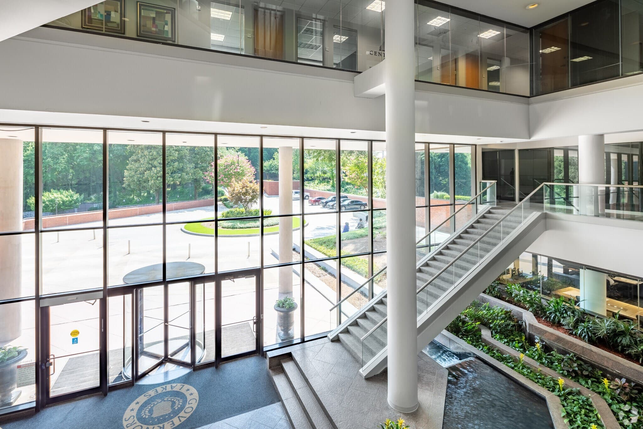 Interior glass and circulation