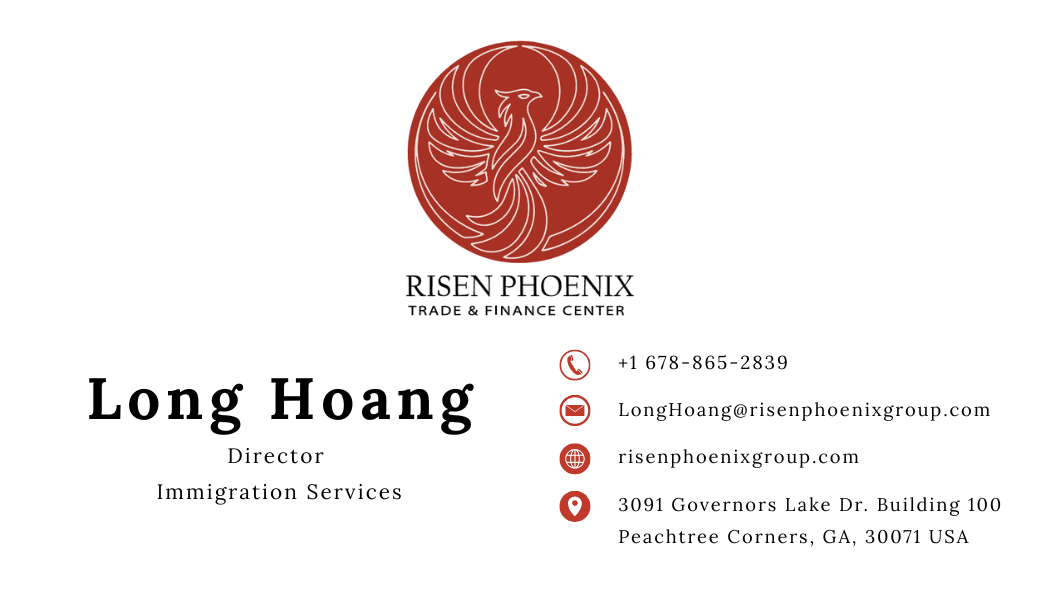 Long Hoang business card